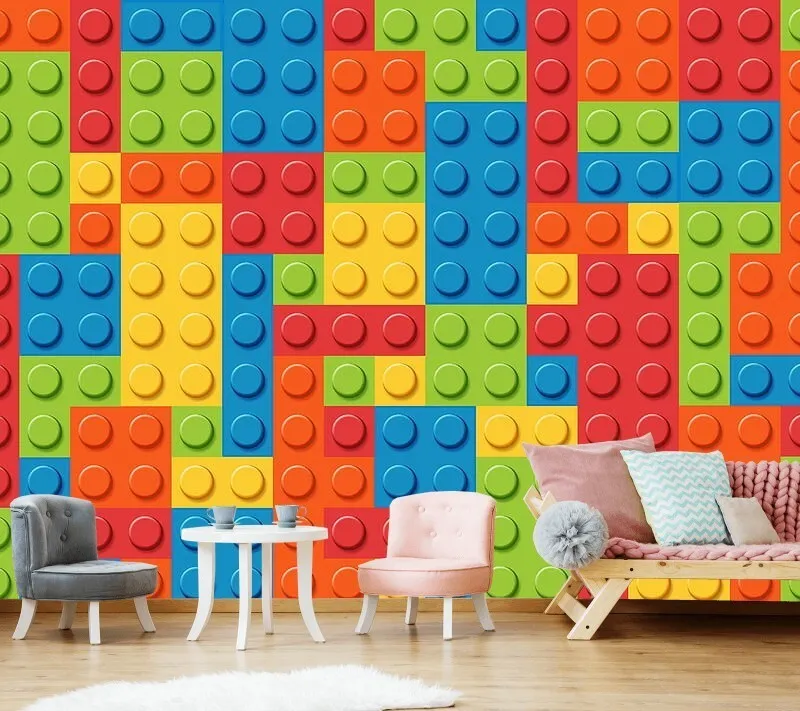 🔥 Free download Wall Mural Lego Constructor Photo Wallpaper Kids Room