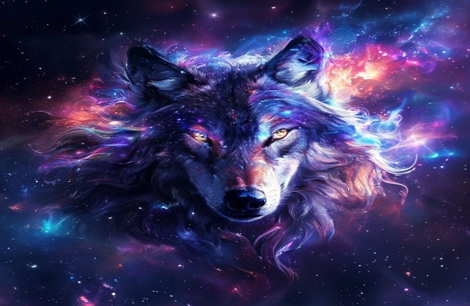 Galaxy Wolf Wallpaper