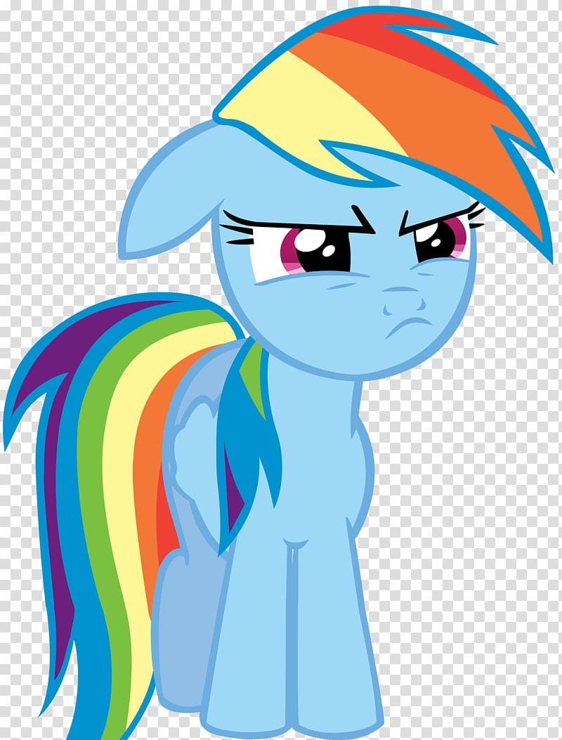 Angry Rainbow Dash Frowning My Little Pony