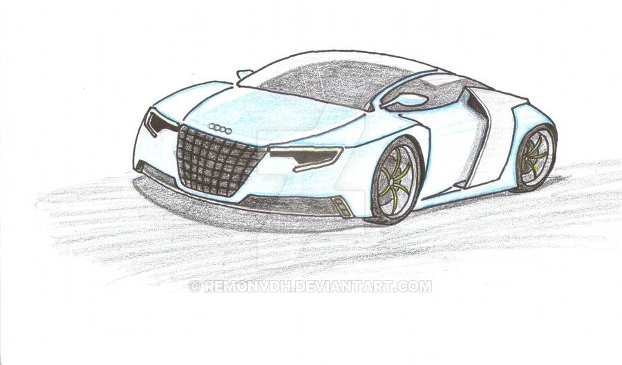 Audi R9 Sketch By Remonvdh