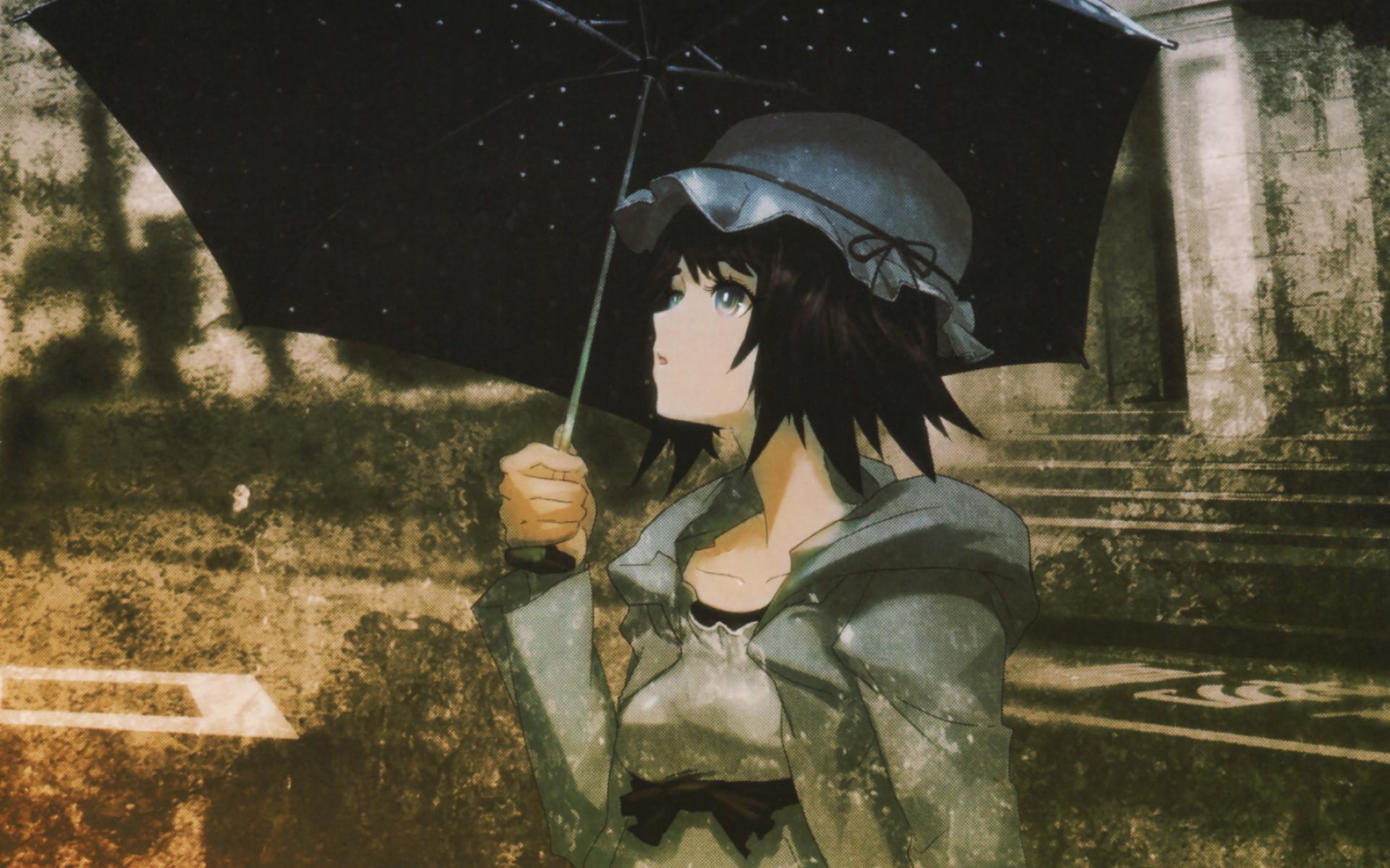Brutes Anime Steins Gate Umbrellas Shiina Mayuri Girls HD Wallpaper