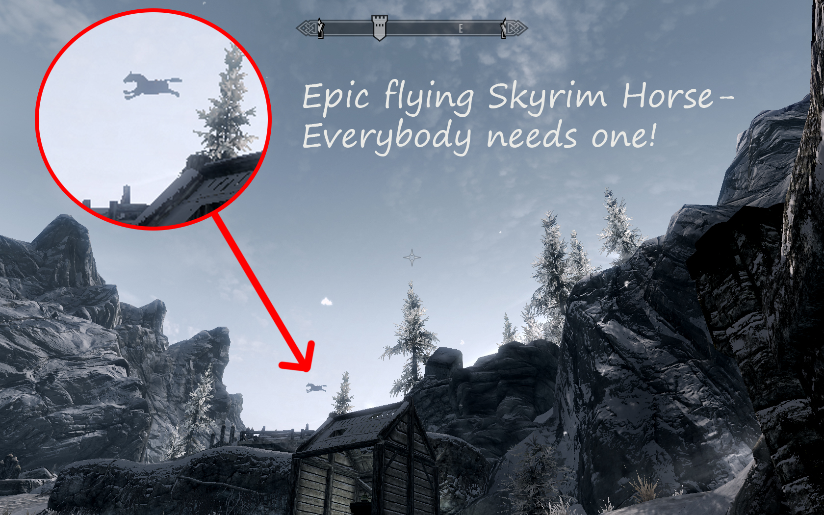 Epic Flying Skyrim Horse By Panicatsphantasie