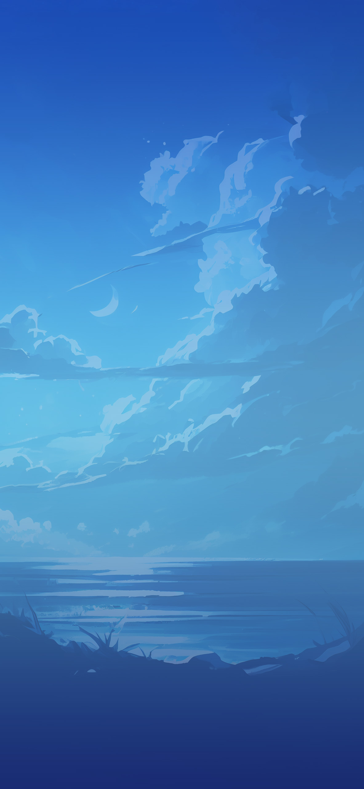 Sea Blue Anime Wallpaper