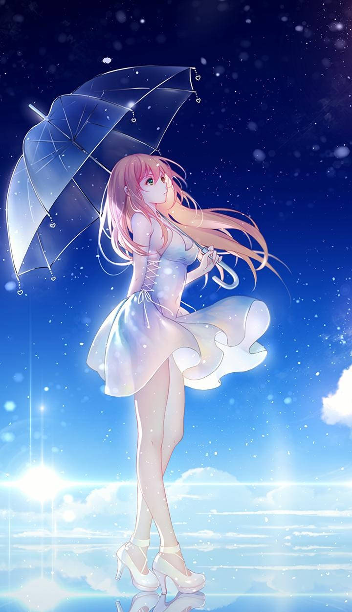 Phone Girl Wallpaper