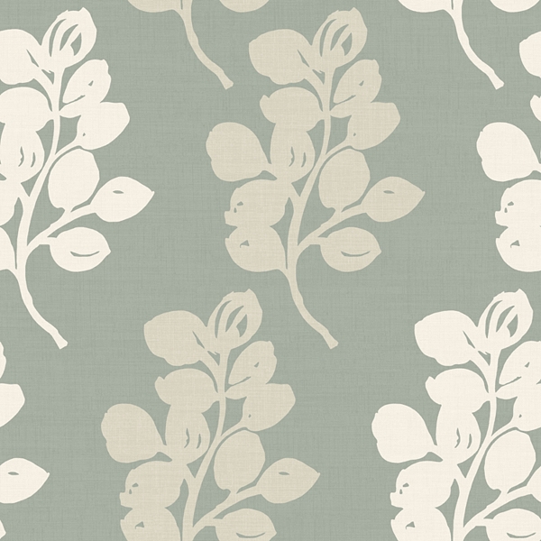 This Lovely Honesty Contemporary Floral Wallpaper Features A