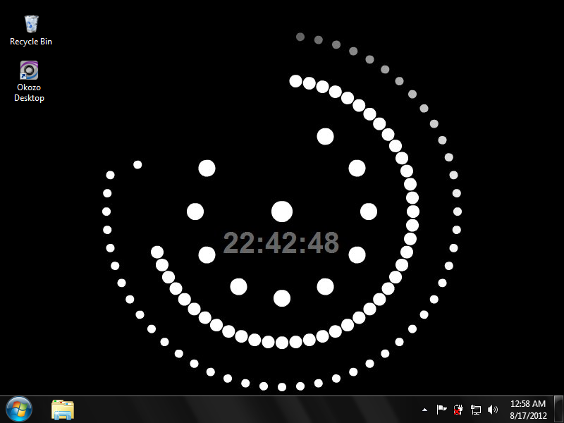 Animated Dots Clock Wallpaper Free Download and Review