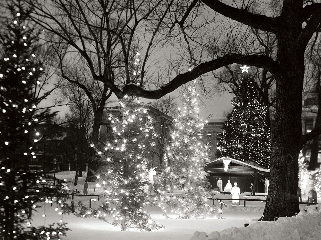 Black And White Christmas Pictures Wallpaper9