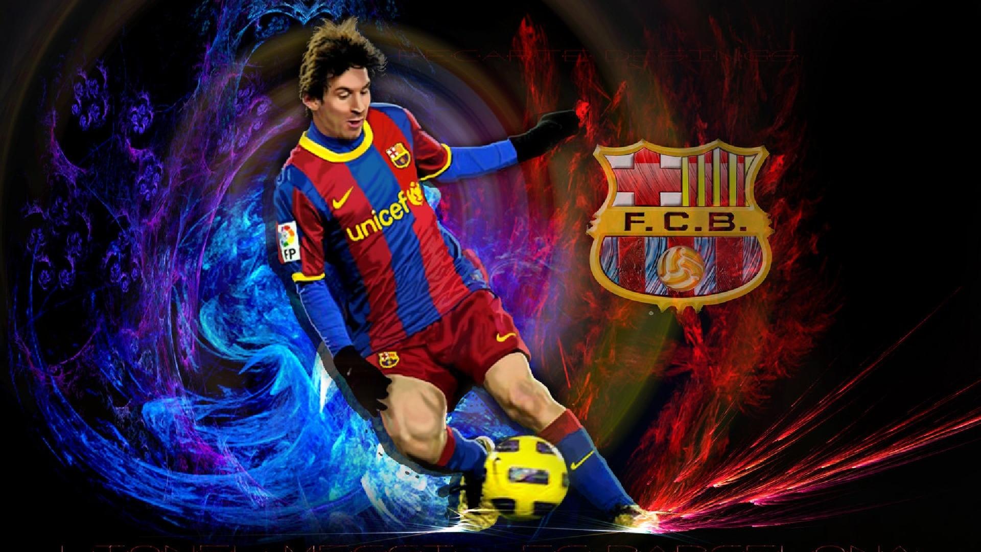 Messi Sport Club Barcelona Full HD Desktop Wallpaper 1080p