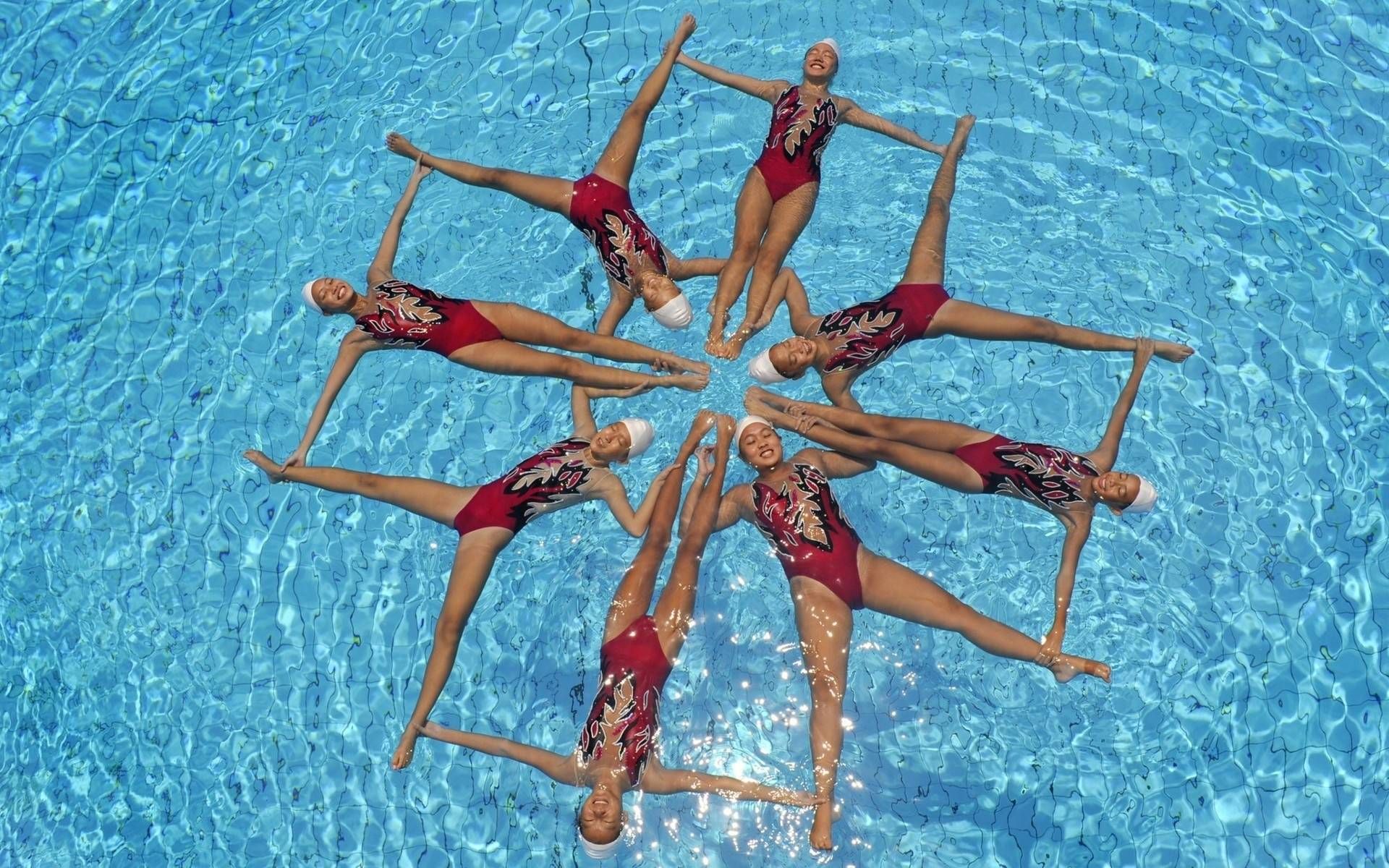 Synchronized Swimming Image Water Sports Desktop Wallpaper