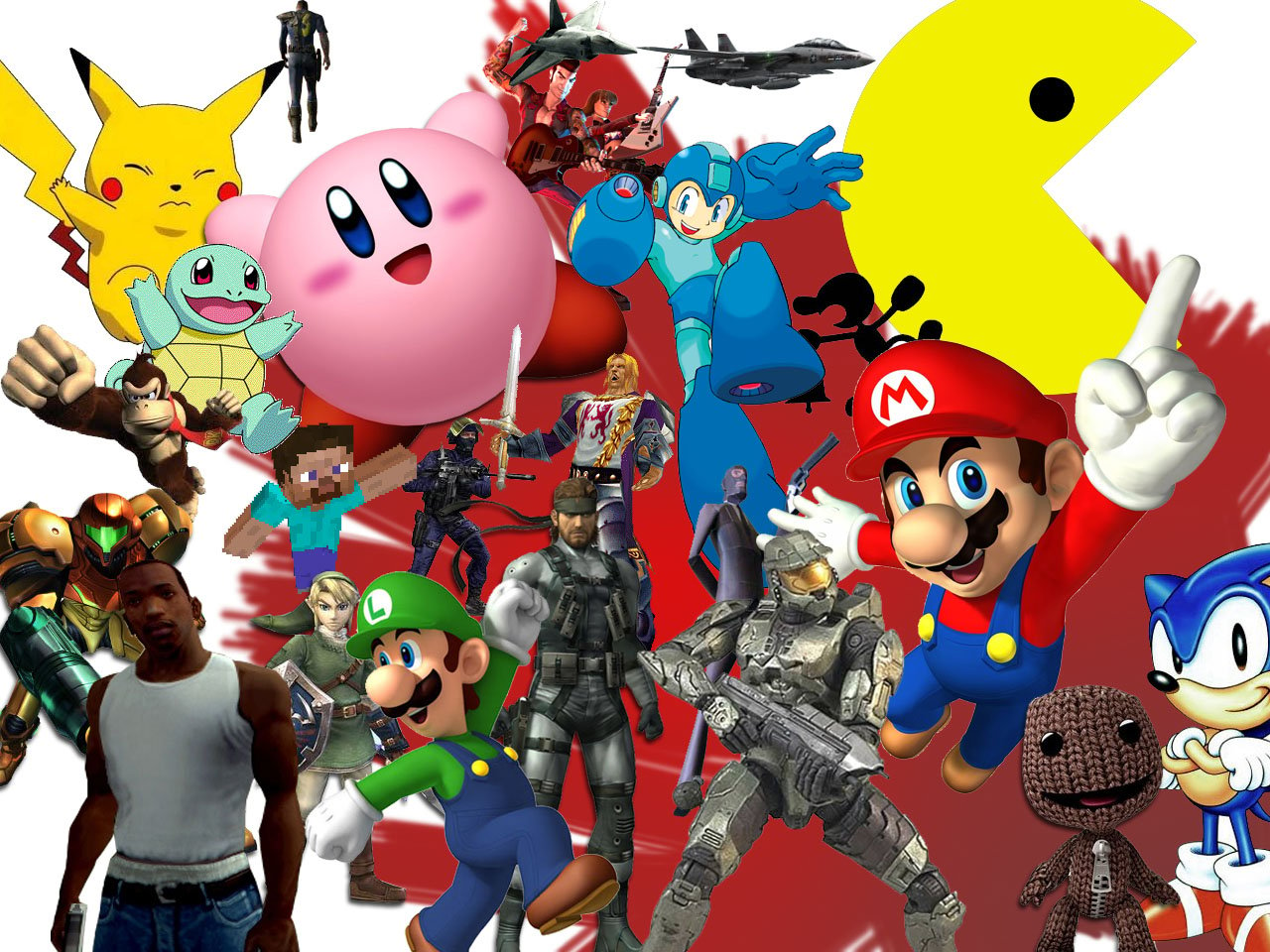 Game characters collage   Video Game Character Wallpaperheart