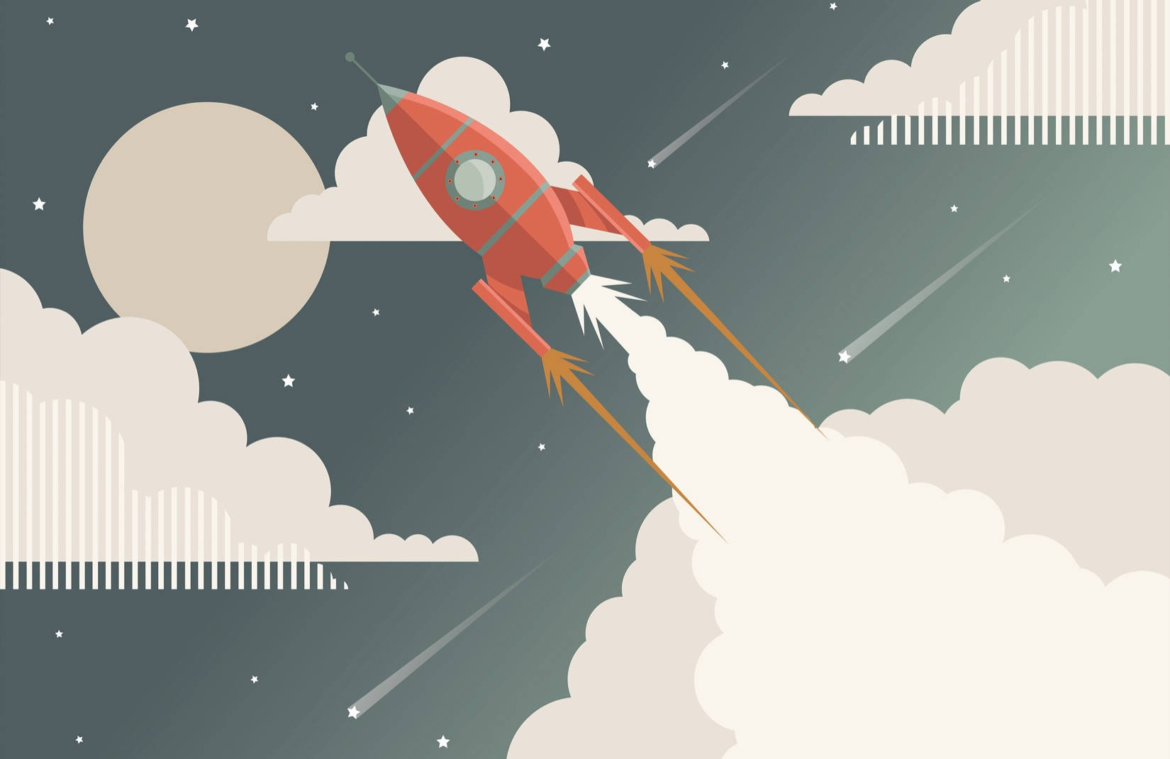Retro Space Wallpaper