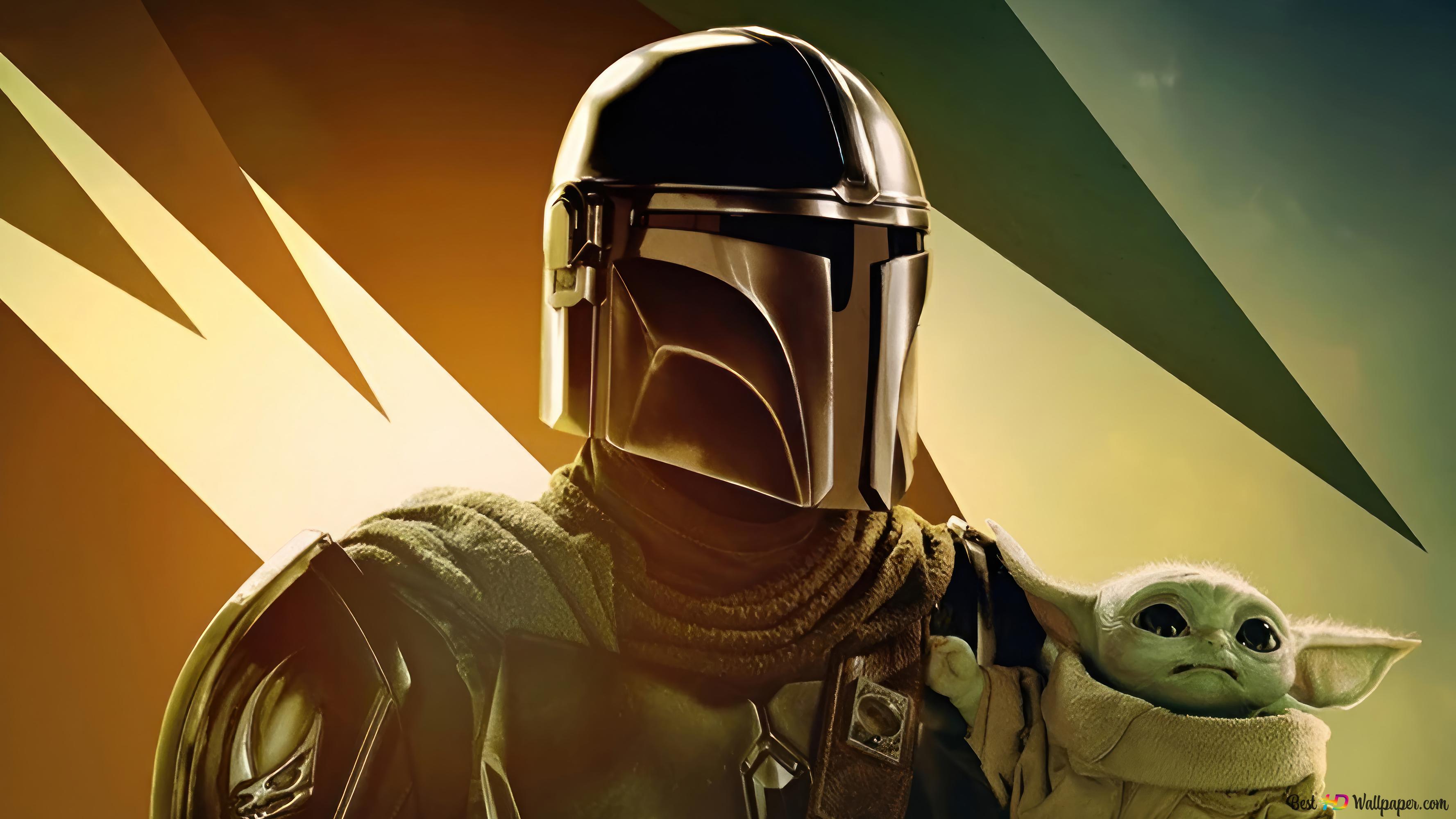 The Mandalorian And Grogu From 4k Wallpaper