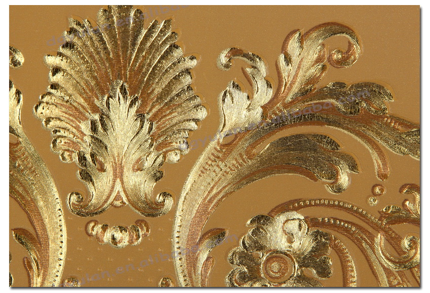 Free download Luxury Metallic Laminated Embossed Vinyl Wallpaper Border