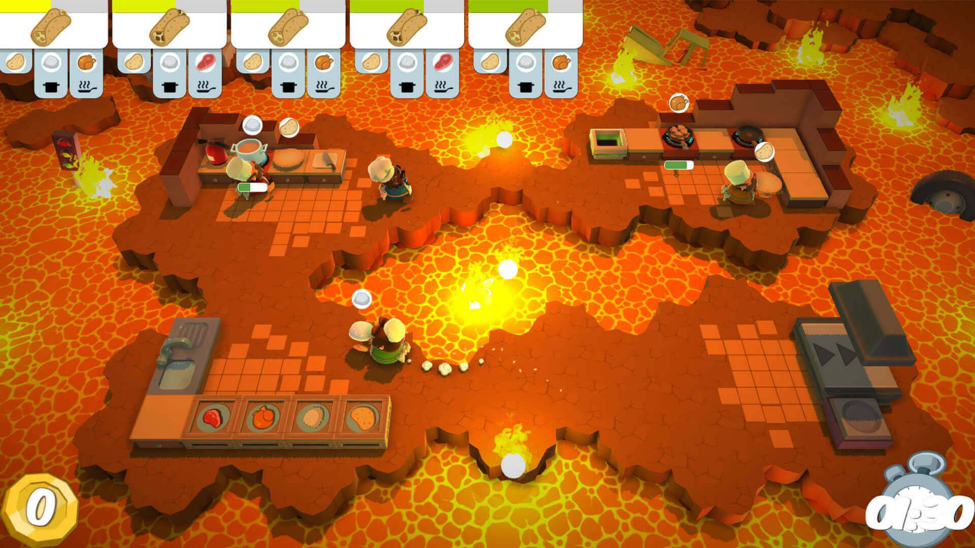 Overcooked Lava Level Xvxrlxqqu0sy0vu9 Wallpaper