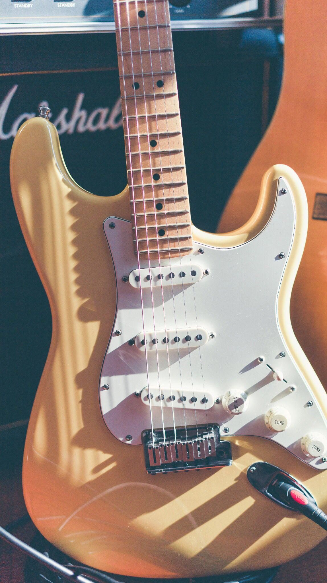 Electric Guitar Aesthetic Geek Culture Wallpaper