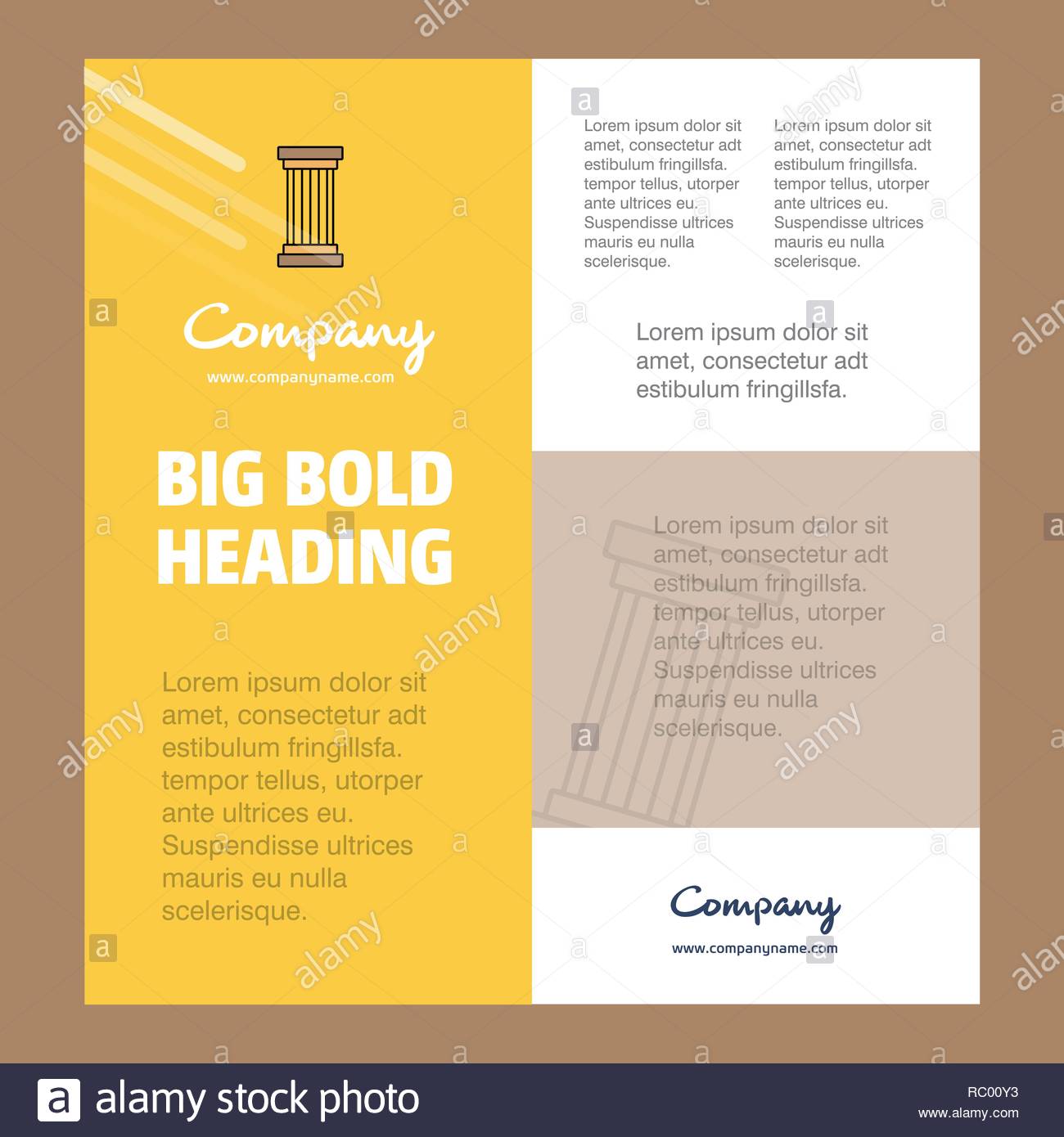 Piller Business Pany Poster Template With Place For Text And