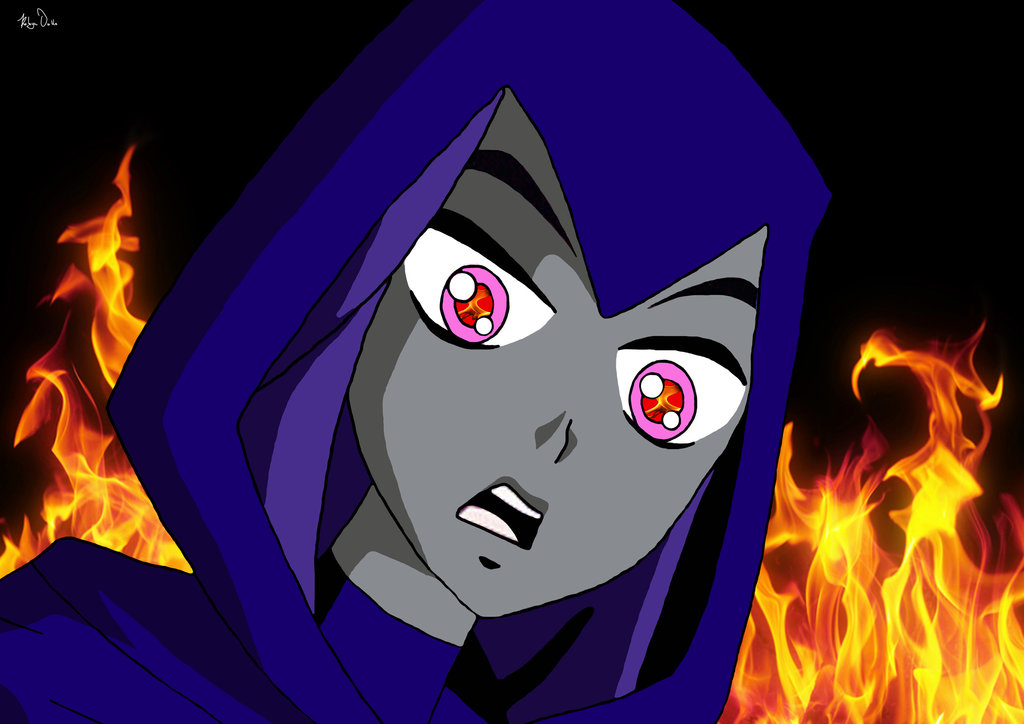 Teen Titans Raven Flame Wallpaper Ravenwallpaper Teentitans