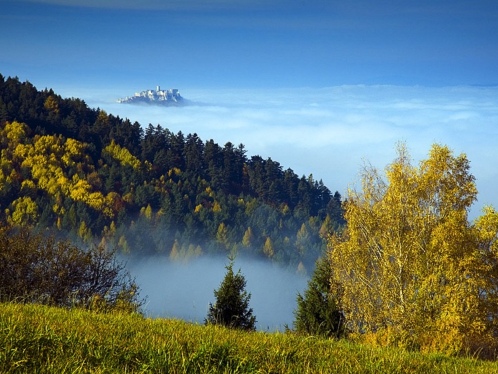 Fog Mountain Slovakia Wallpaper HD Jpg