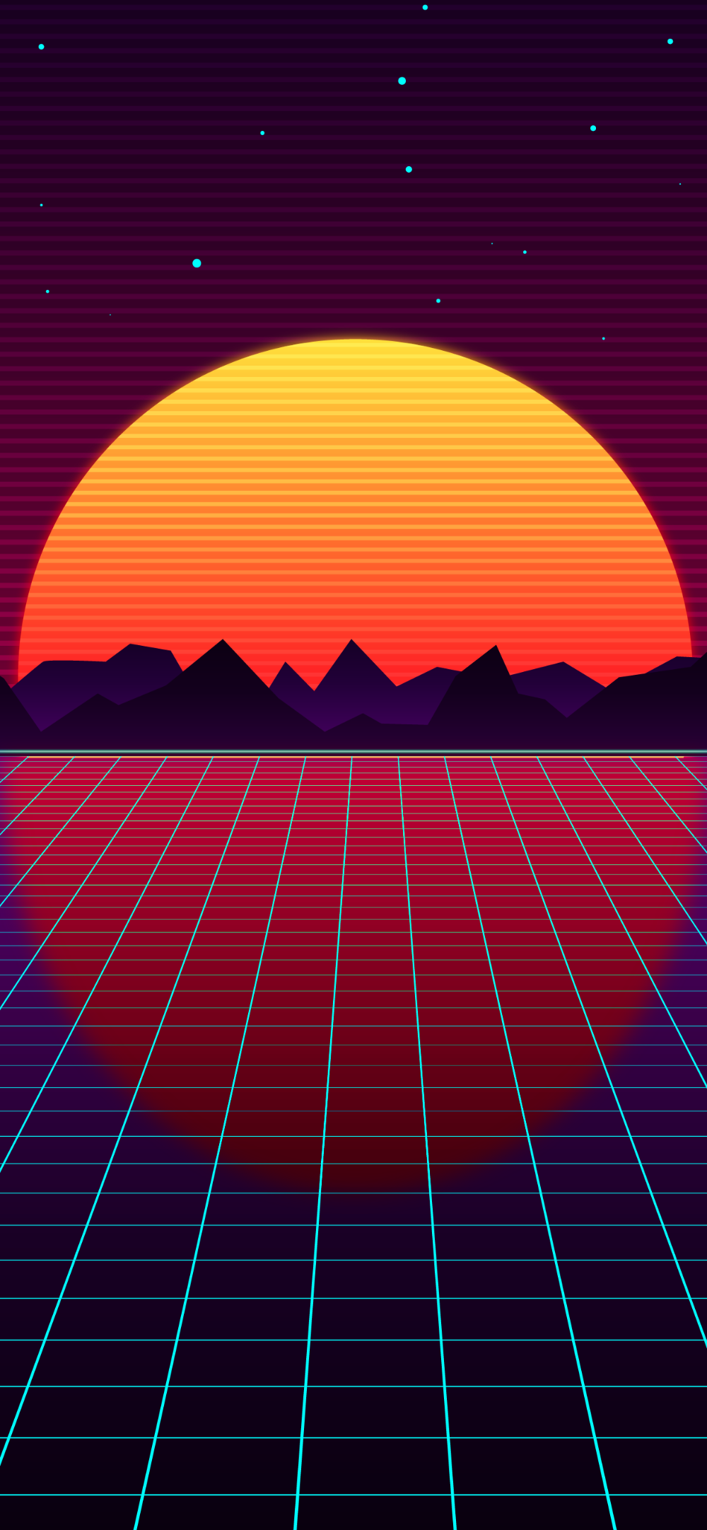 Retro Style Outrun Wallpaper For Phone In HD Heroscreen