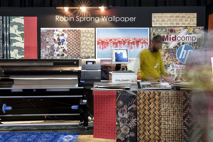 Demonstrating Wallpaper Printing At Design South Africa