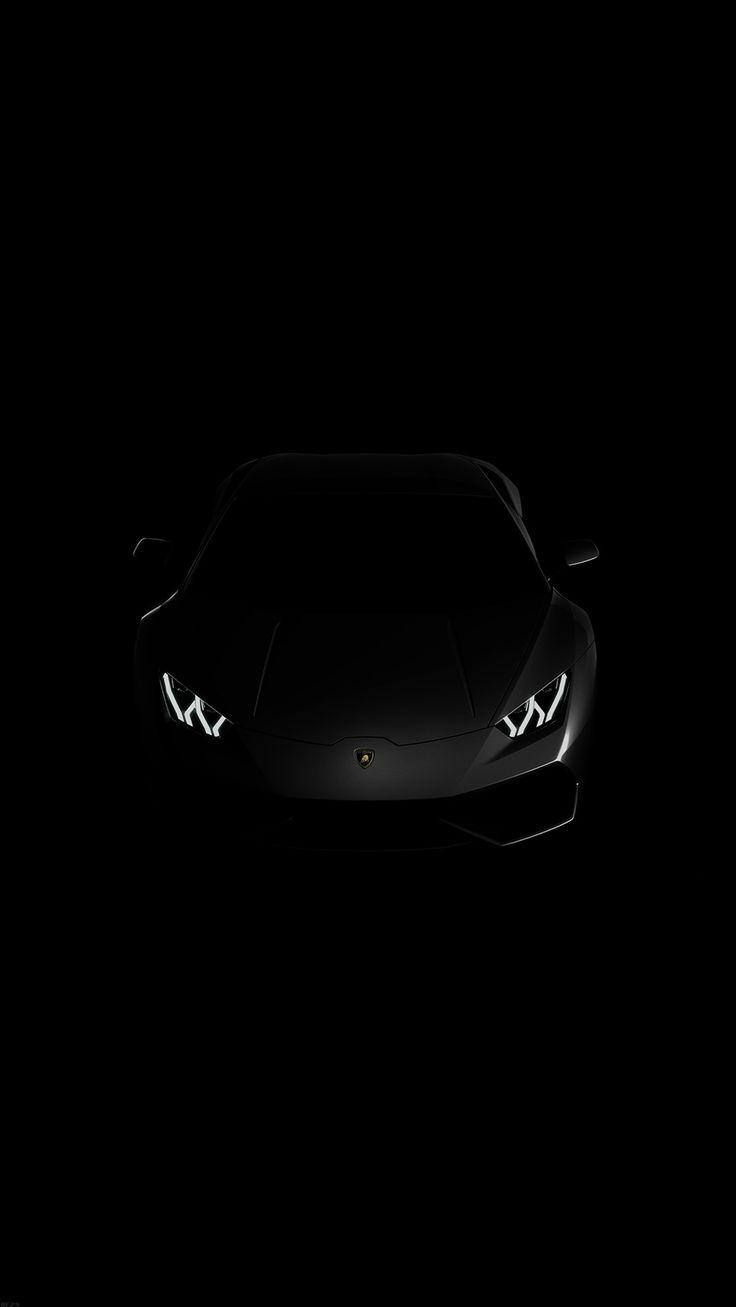 Lamborghini Huracan Lp Black Dark iPhone Wallpaper