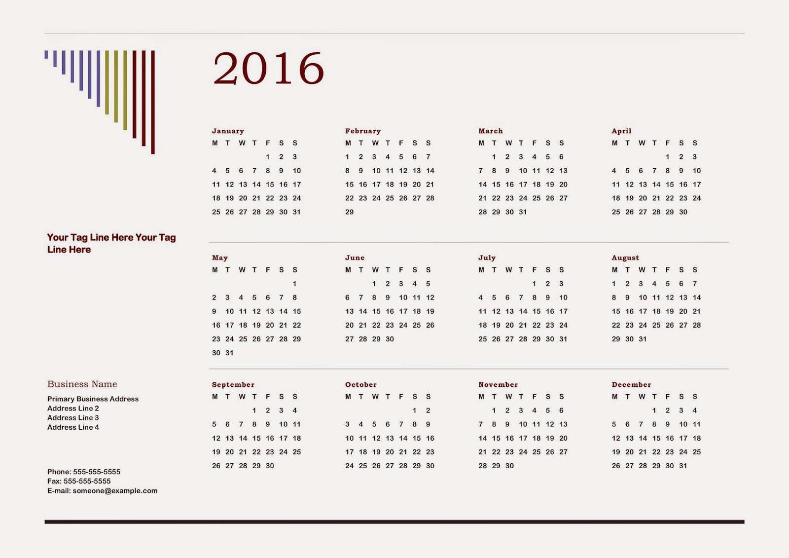Admin Happy New Year Calendar Wallpaper