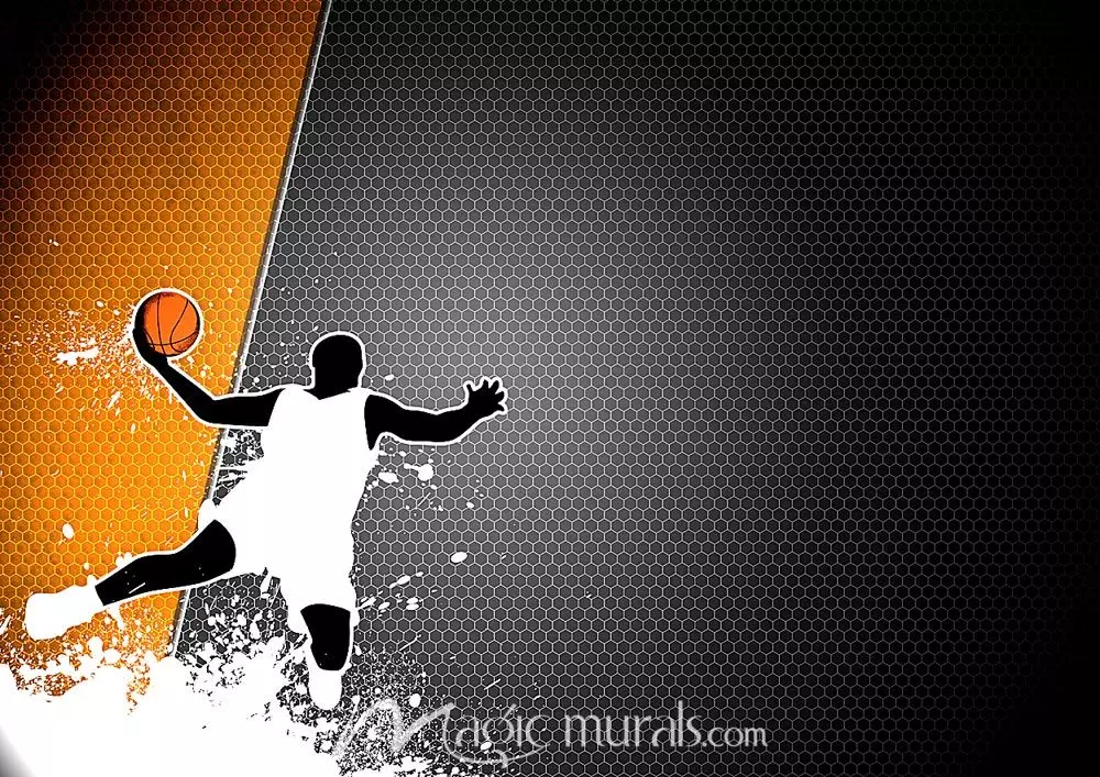 Free download Basketball Abstract Wallpaper Wall Mural by Magic Murals