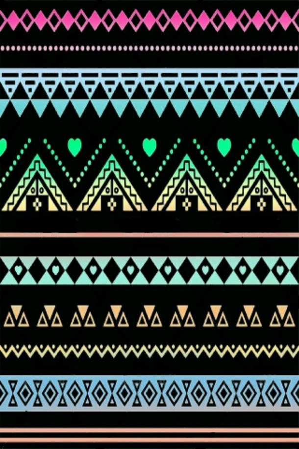 Cocoppa Neon Colors Tribal Prints Wallpaper