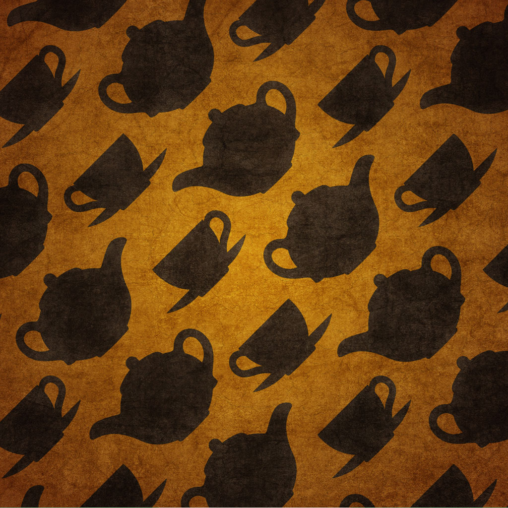 Pattern Coffee Mug Powerpoint Background Ppt