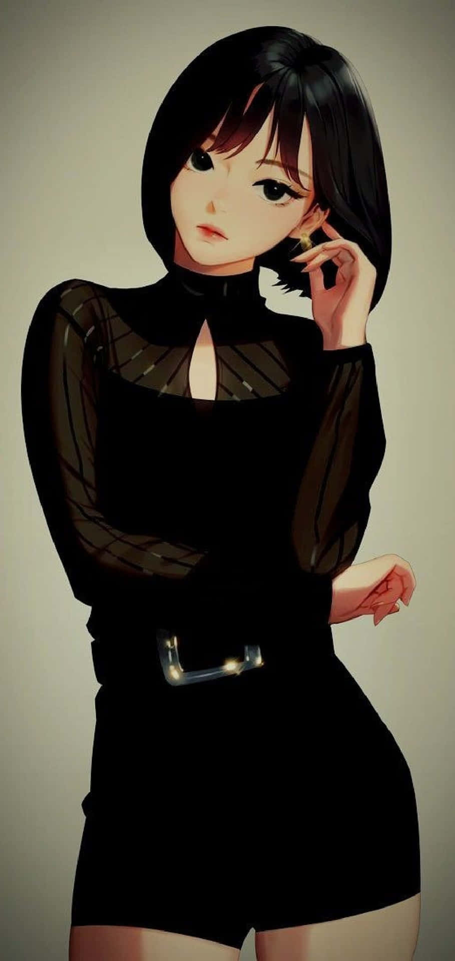 Beautiful Girl Cartoon Wallpaper