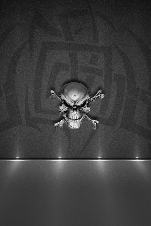 Scary Skull iPhone HD Wallpaper