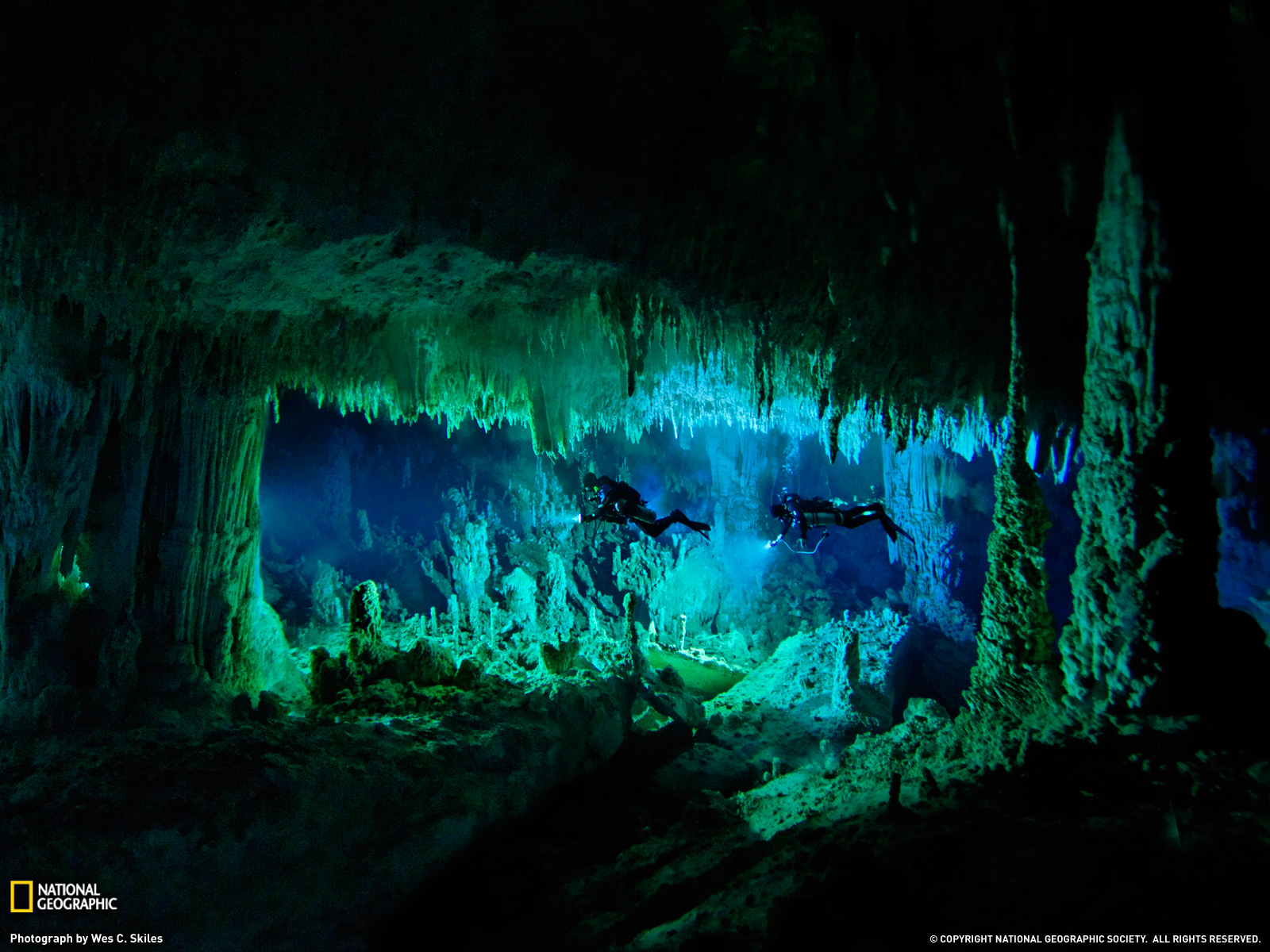 Underwater Cave Photo Bahamas Wallpaper National Geographic