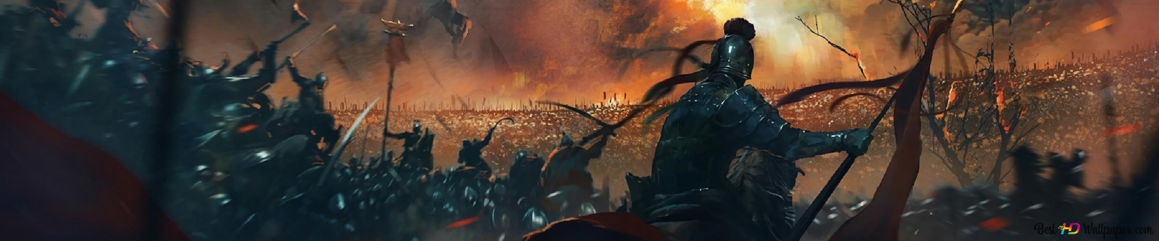 Dragon Epic Battle 4k Wallpaper