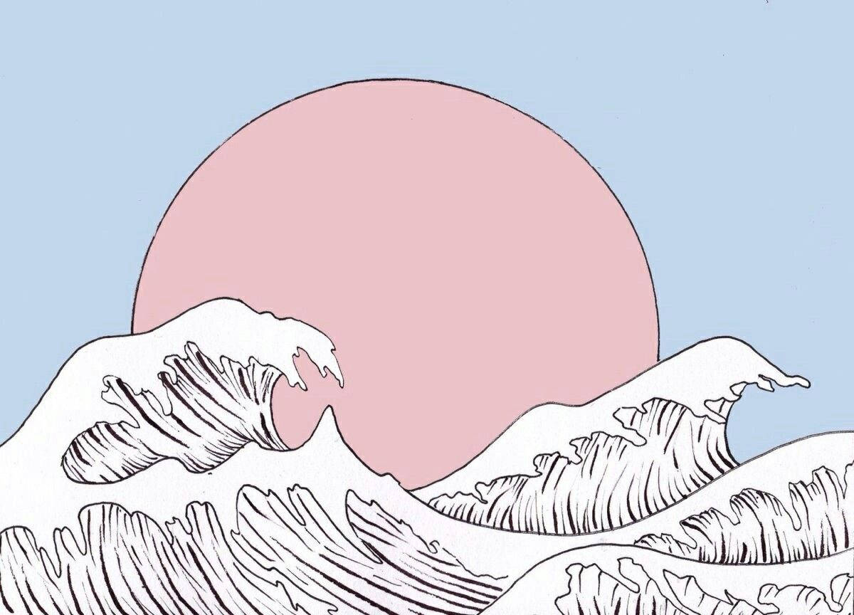Japanese Wave Wallpaper