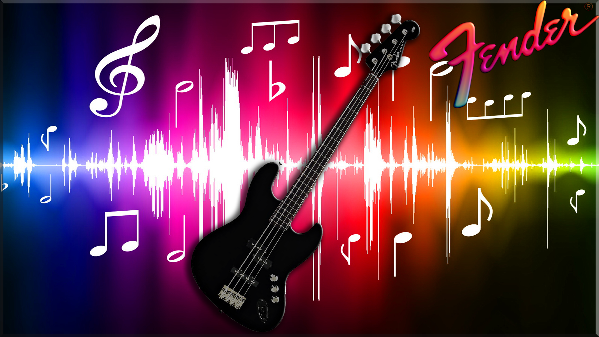 Black Fender Bass Guitar Puter Wallpaper Desktop Background