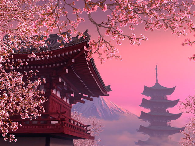 Nature 3d Screensavers Blooming Sakura Screensaver With Cherry