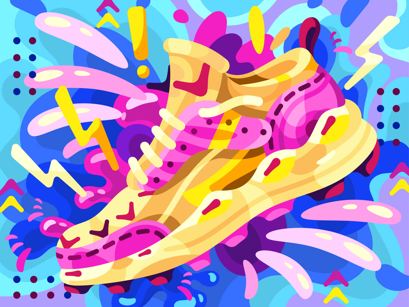 Cartoon Shoe HD Wallpaper
