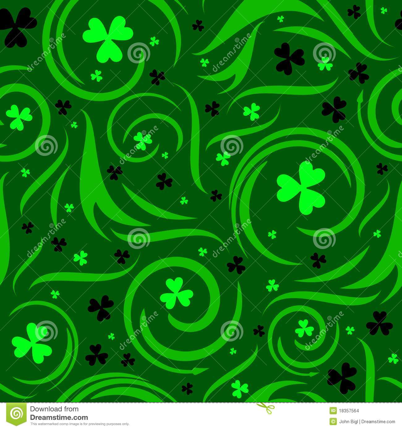 Irish Shamrock Wallpaper HD Seamless Background