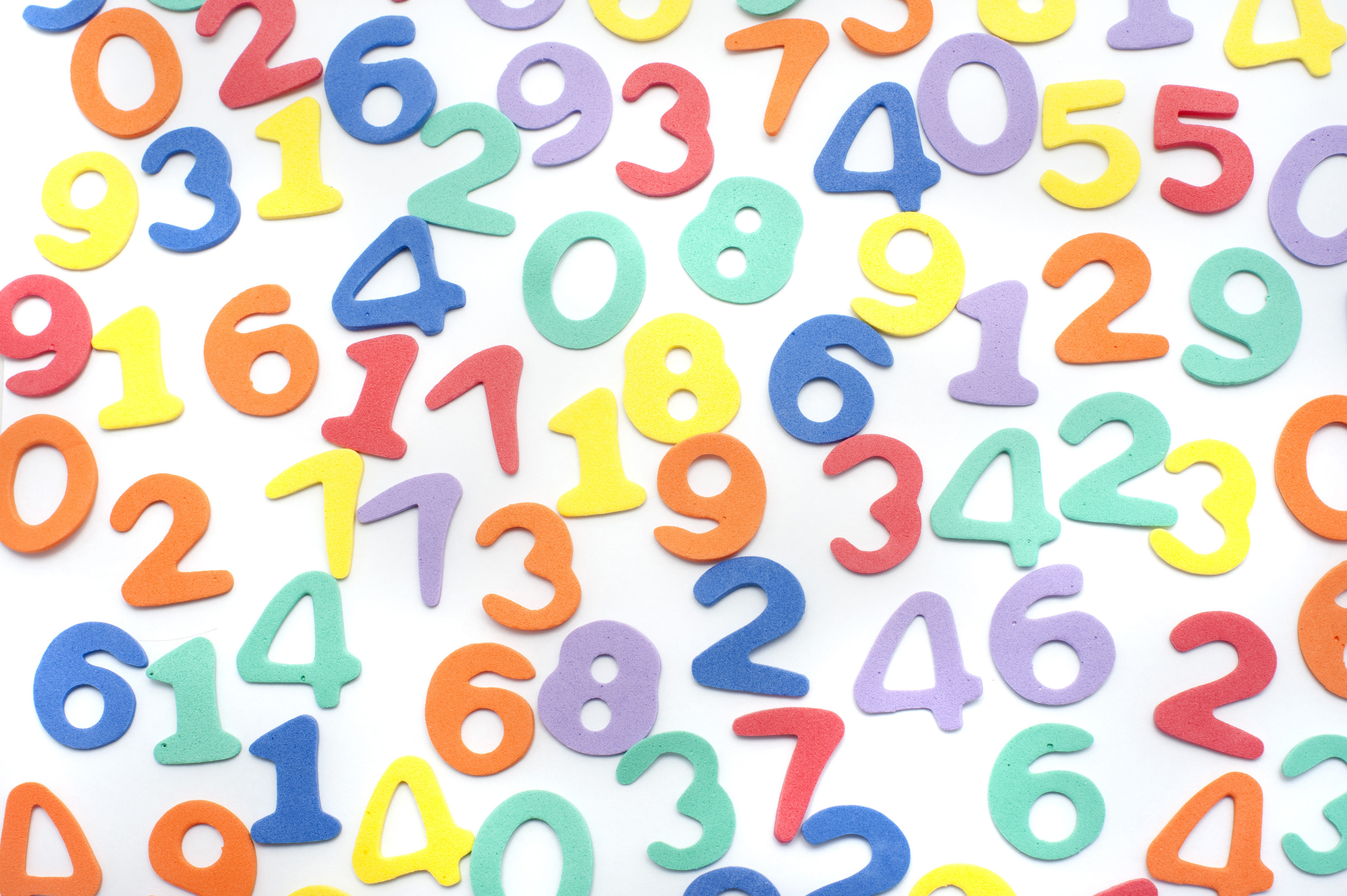Stock Photo Colourful Numbers Background Imagelive