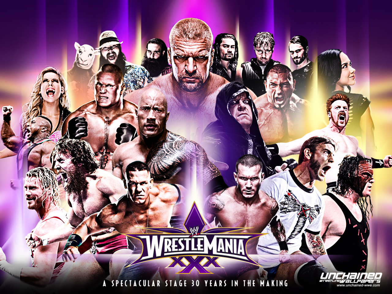 WWE images WWE Wrestlemania   30 years in the making wallpaper photos