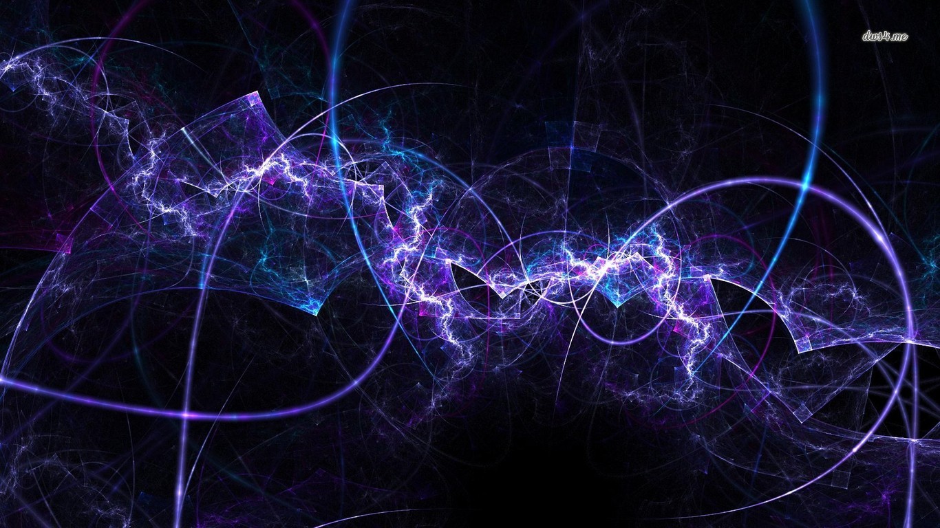 Neon Curves Wallpaper Abstract