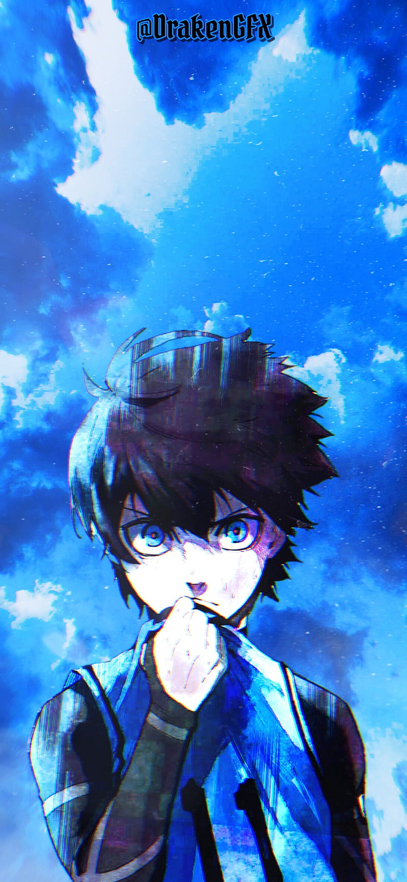Desktop Wallpaper Aesthetic Blue Anime