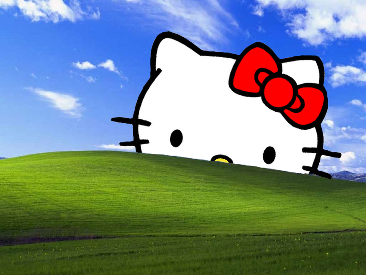 Windows Bliss Hello Kitty Wallpaper Jpg