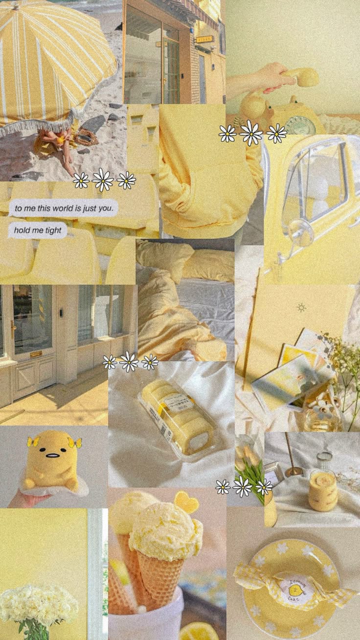 Pastel Yellow Aesthetic Wallpaper