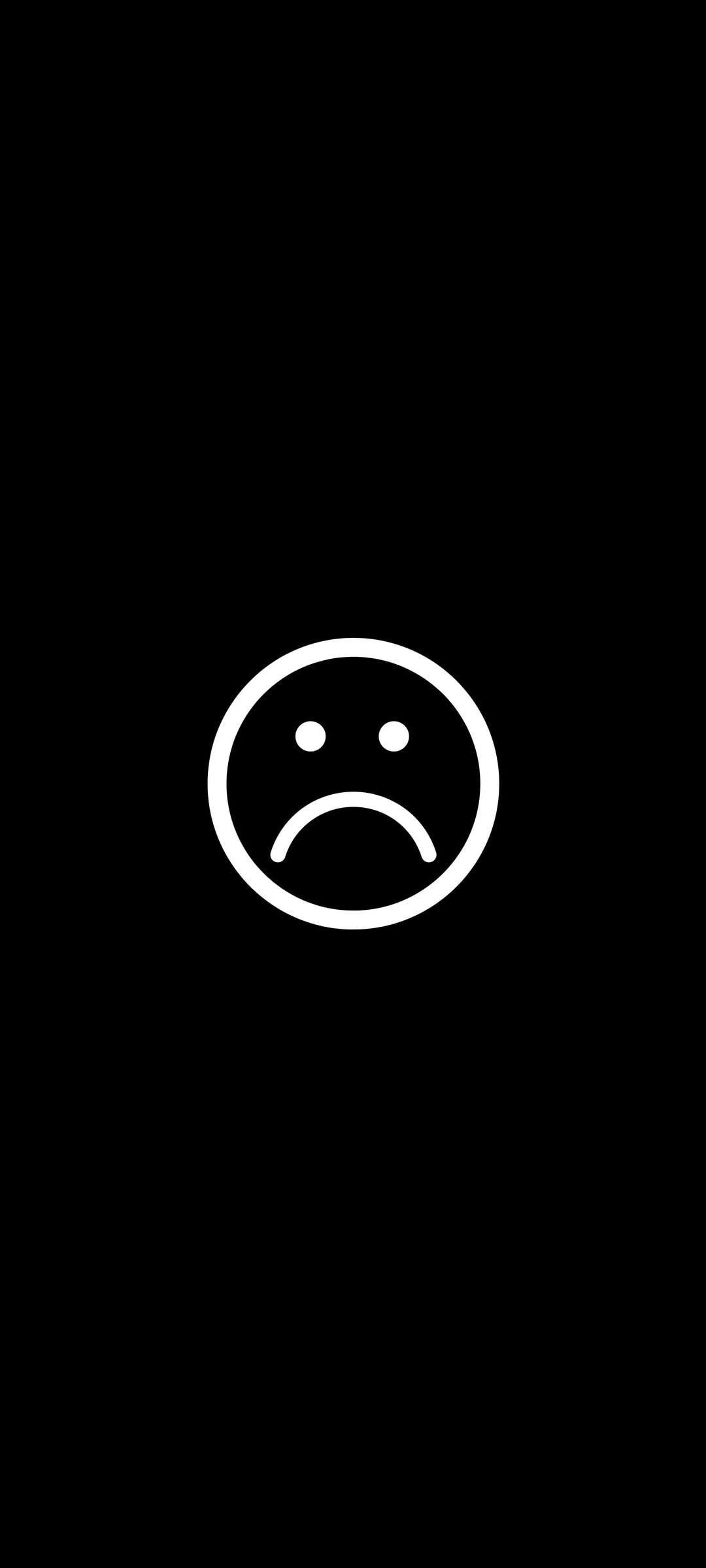 Sad Black Emoji Wallpaper Mobcup