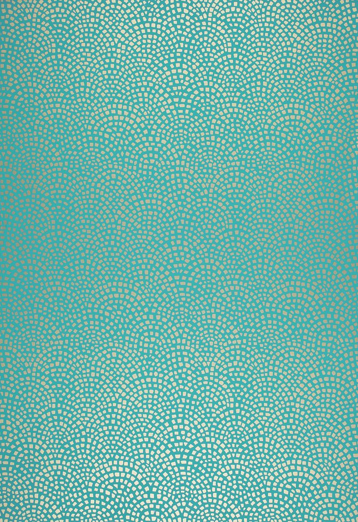 Turquoise And Gold Wallpaper F Schumacher Brilliant