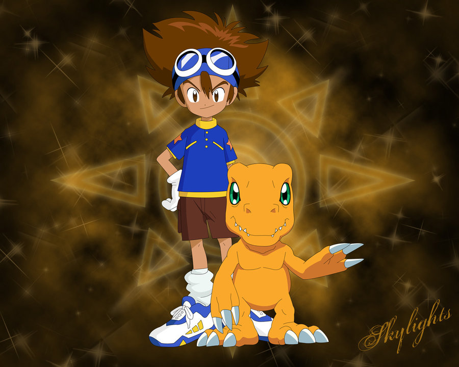 Free download Taichi and Agumon by skylights01 for Desktop, Mobile & Ta...