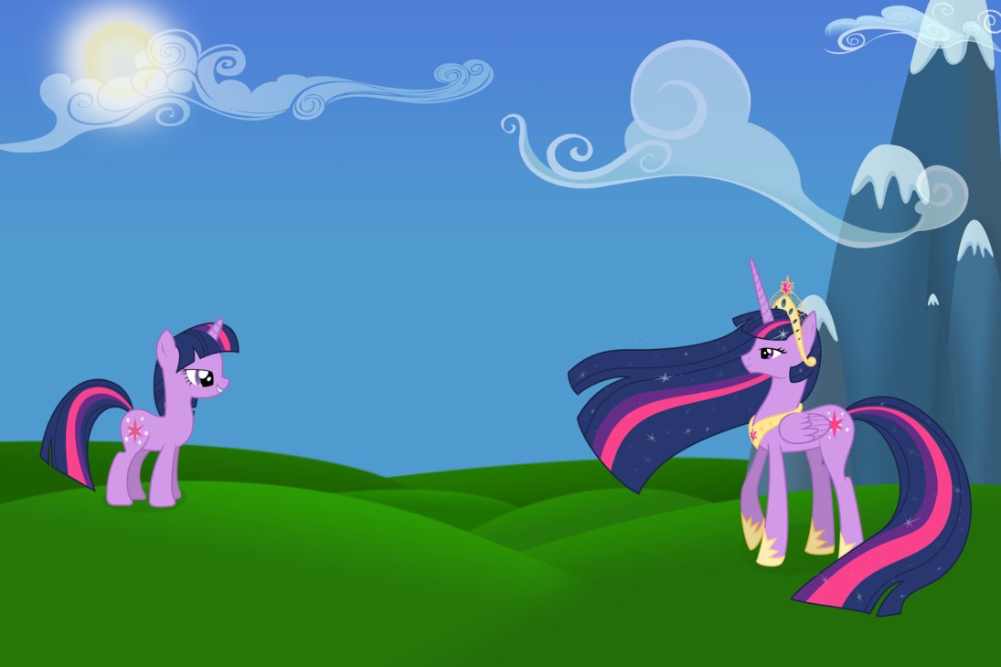 Twilight Sparkle And Princess Wallpaper By Lampknapp On