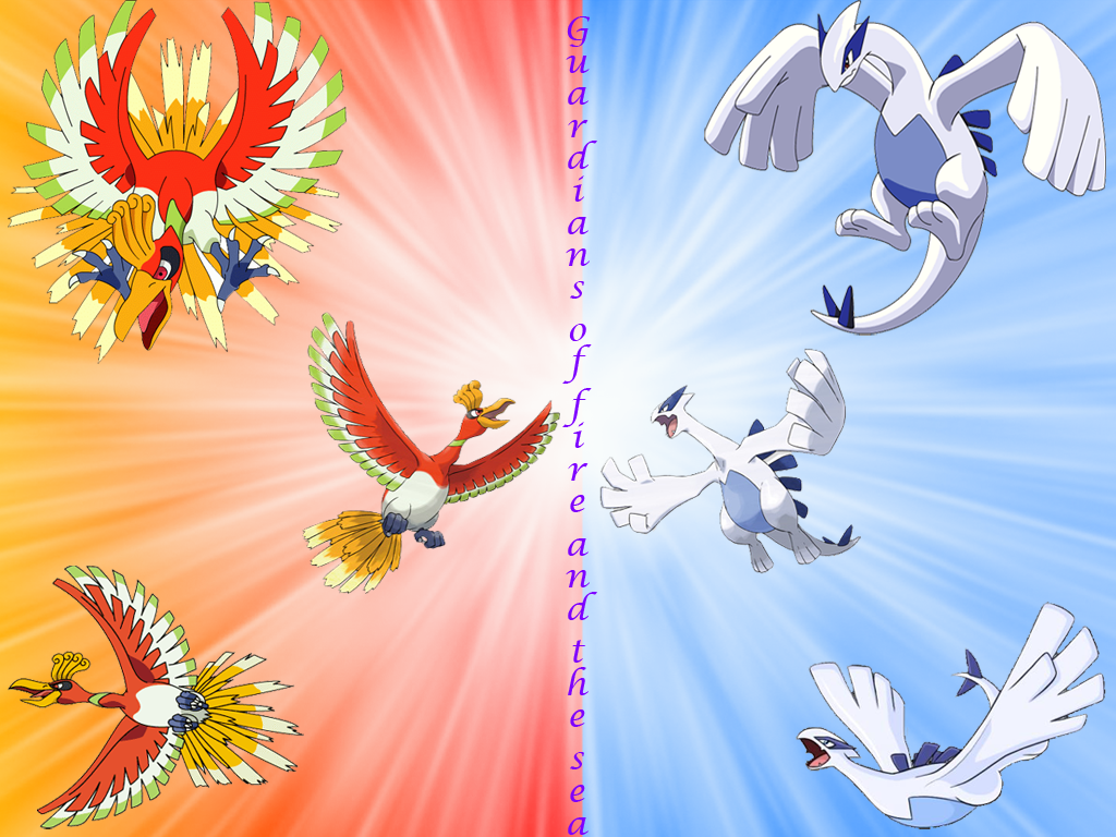 Lugia And Ho Oh Wallpaper Size