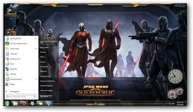 Star Wars The Old Republic Theme For Windows By Vikitech